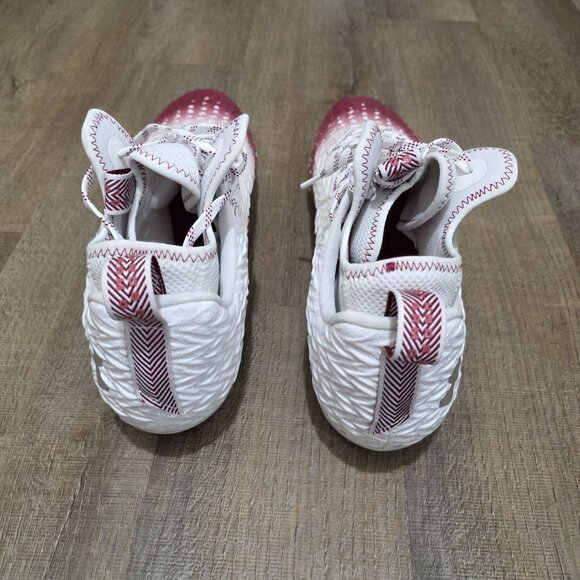 Under Armour Clone Blur Football Cleats White Red Maroon Size 15 – Lightweight - Picture 4 of 7